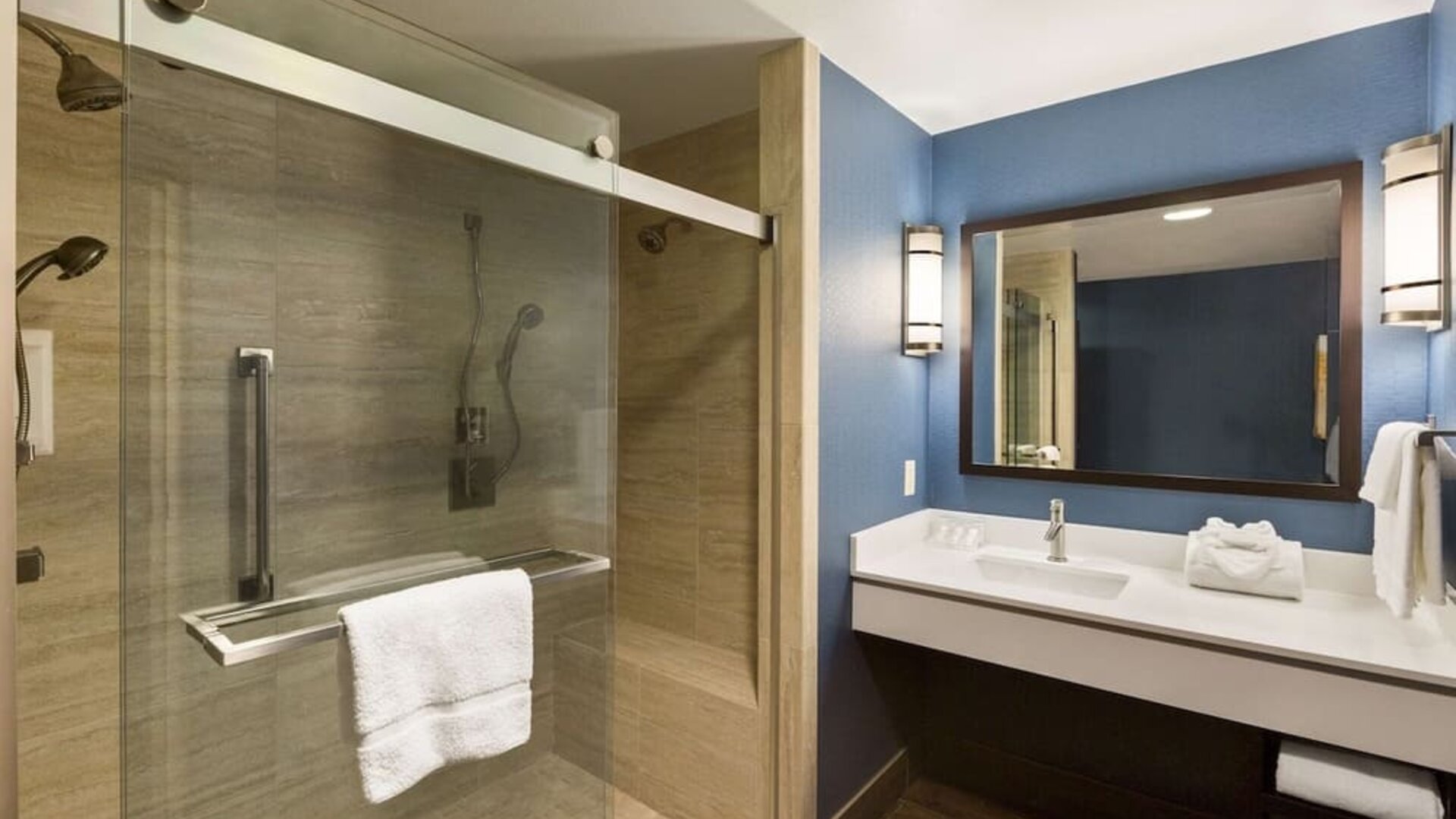 Private guest bathroom with shower at Hilton Garden Inn Houston NW/Willowbrook.