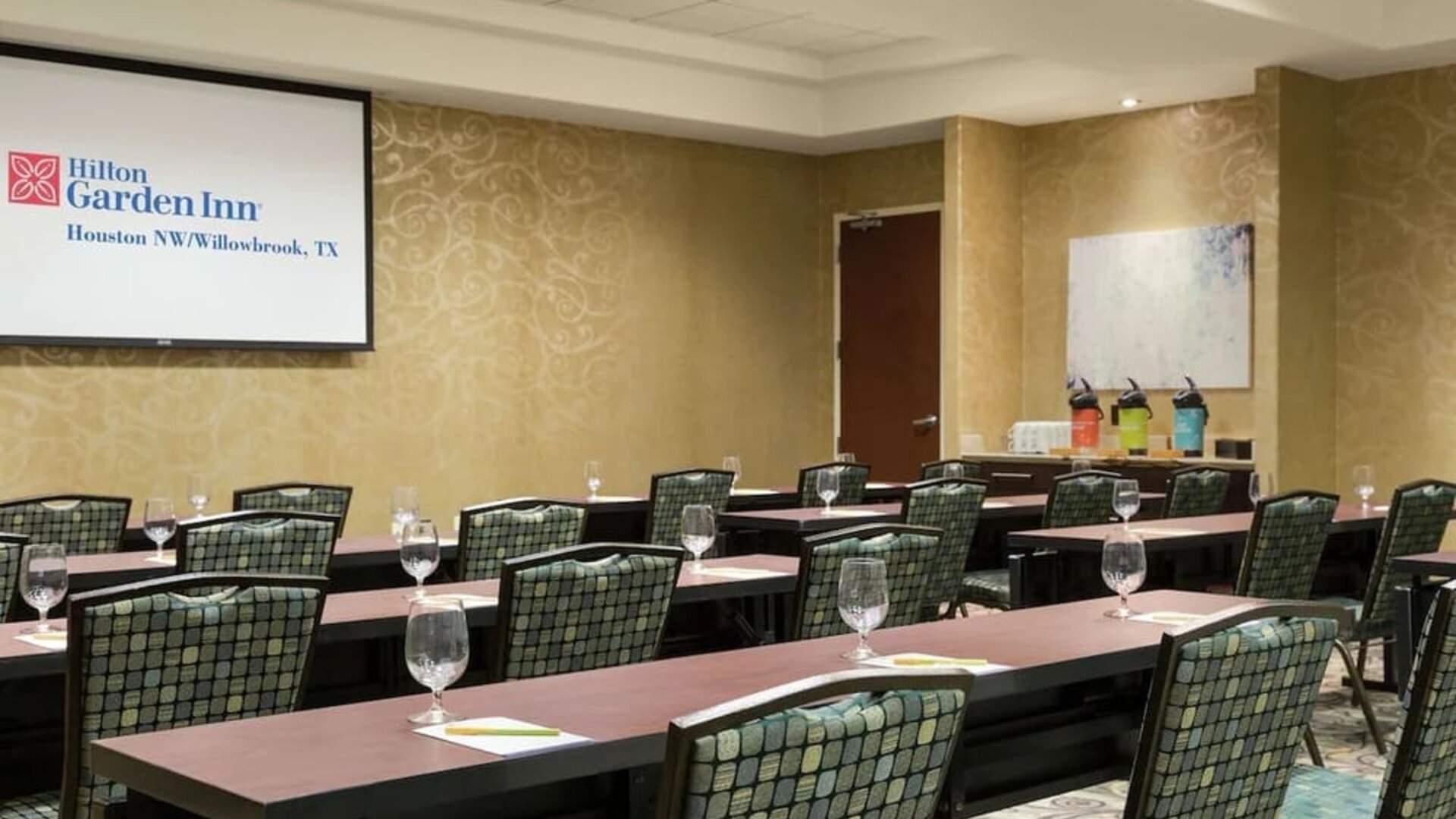 Professional meeting room at Hilton Garden Inn Houston NW/Willowbrook.