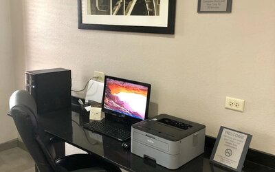 Business center with PC and internet at Country Inn & Suites By Radisson, Chicago O'Hare South.
