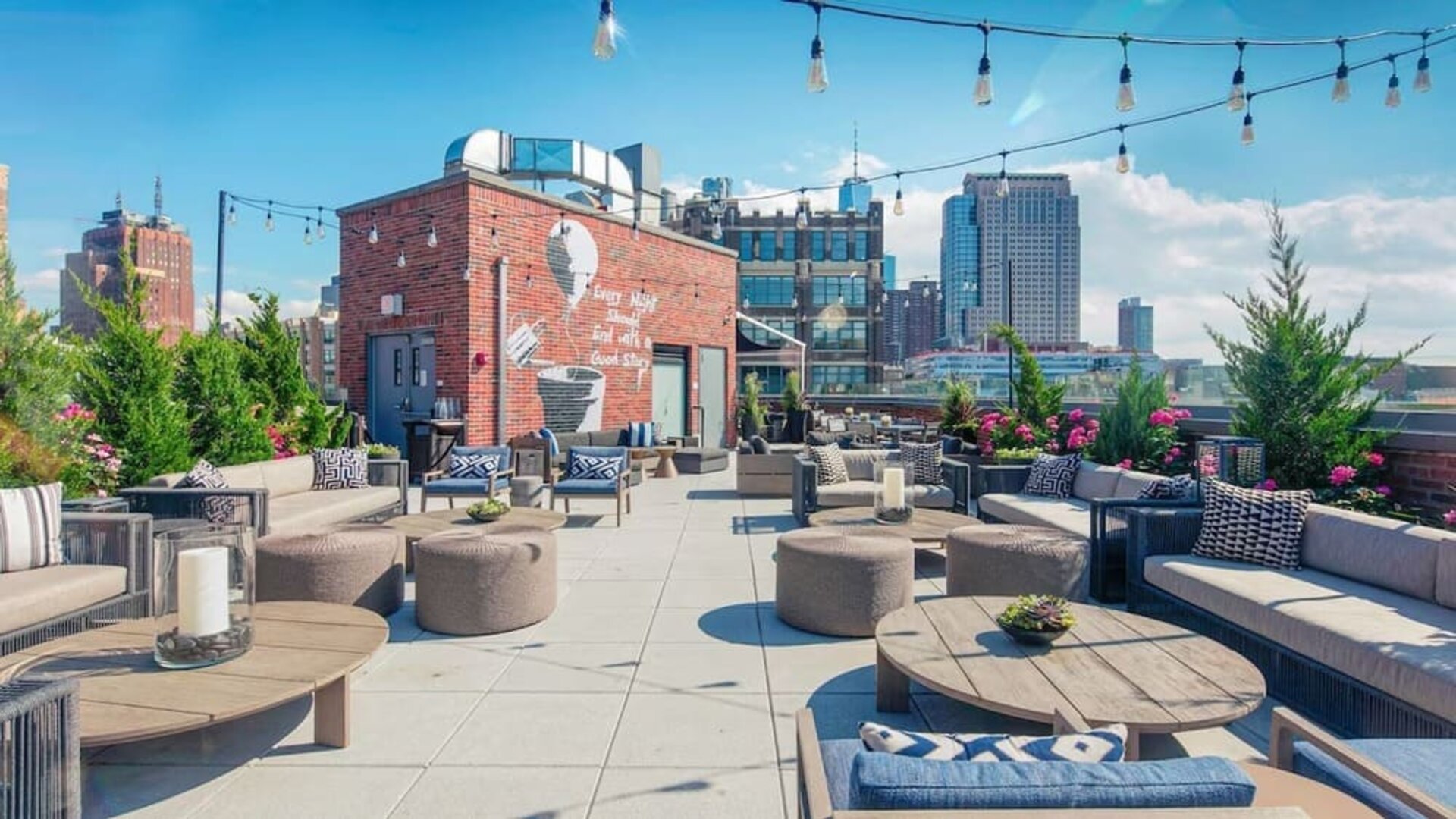 Rooftop bar at Arlo SoHo.
