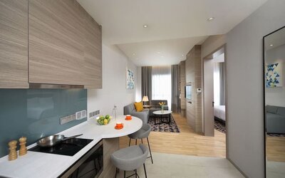 Day use room with in-room kitchen at Capri By Fraser Johor Bahru.