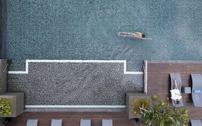 Beautiful outdoor pool at Capri By Fraser Johor Bahru.