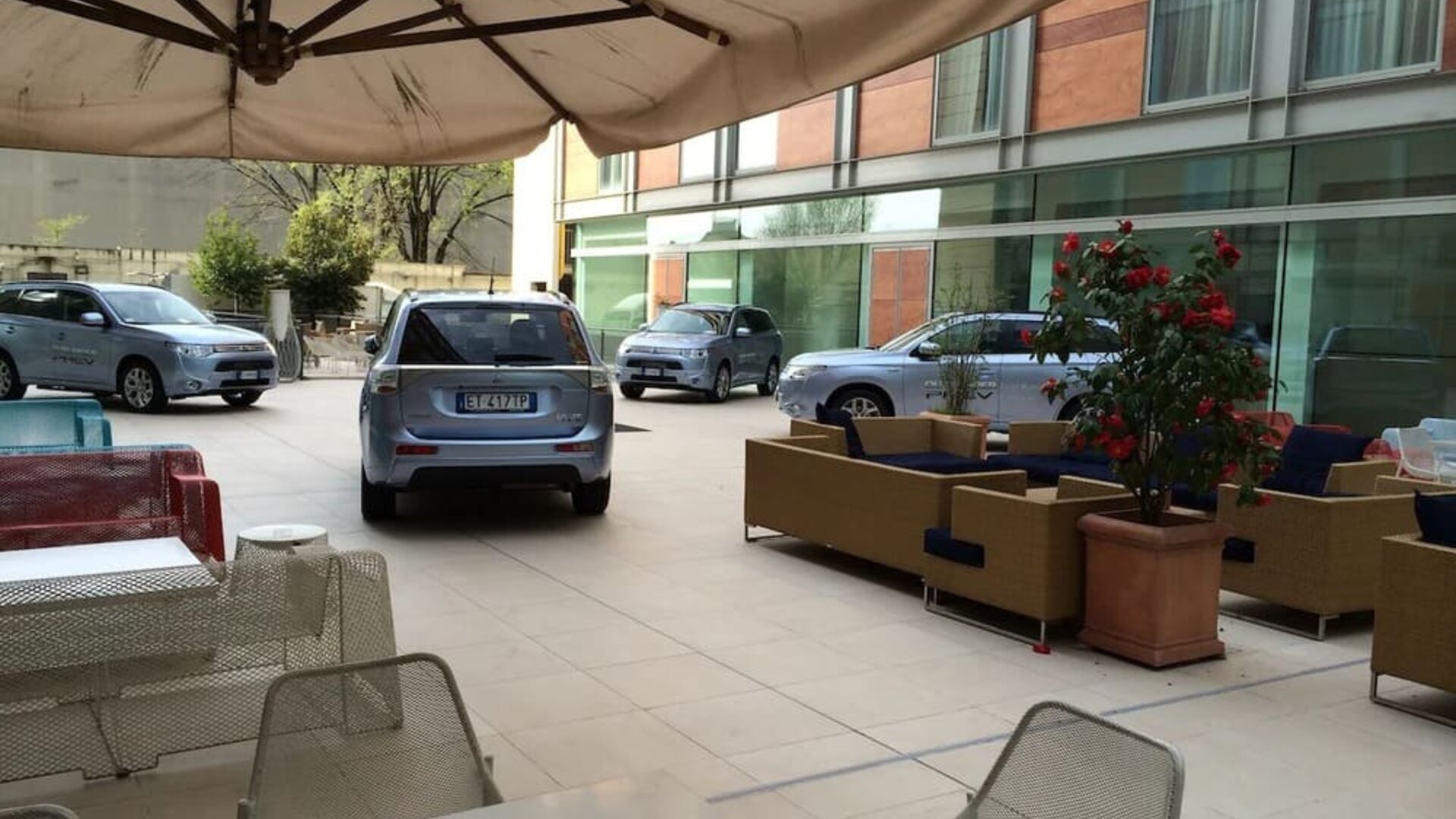 Parking available at DoubleTree By Hilton Milan.