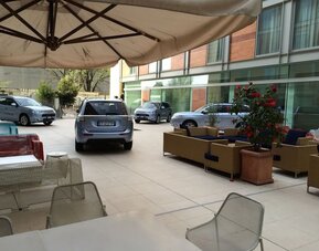 Parking available at DoubleTree By Hilton Milan.