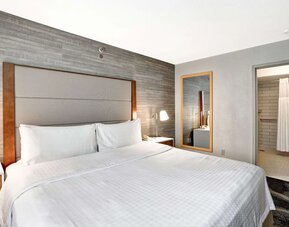 King room with private bathroom at Homewood Suites By Hilton Chicago-Downtown.