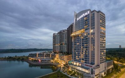 Hotel exterior at Fraser Place Puteri Harbour.