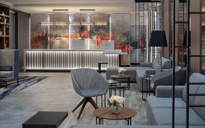 Lounge and coworking space at Fairfield Inn & Suites By Marriott New York Staten Island.