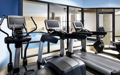 Fitness center available at Four Points By Sheraton Mississauga Meadowvale.