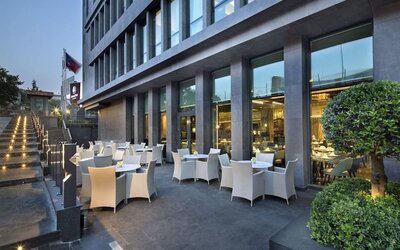 Rooftop terrace at DoubleTree By Hilton Istanbul - Piyalepasa.