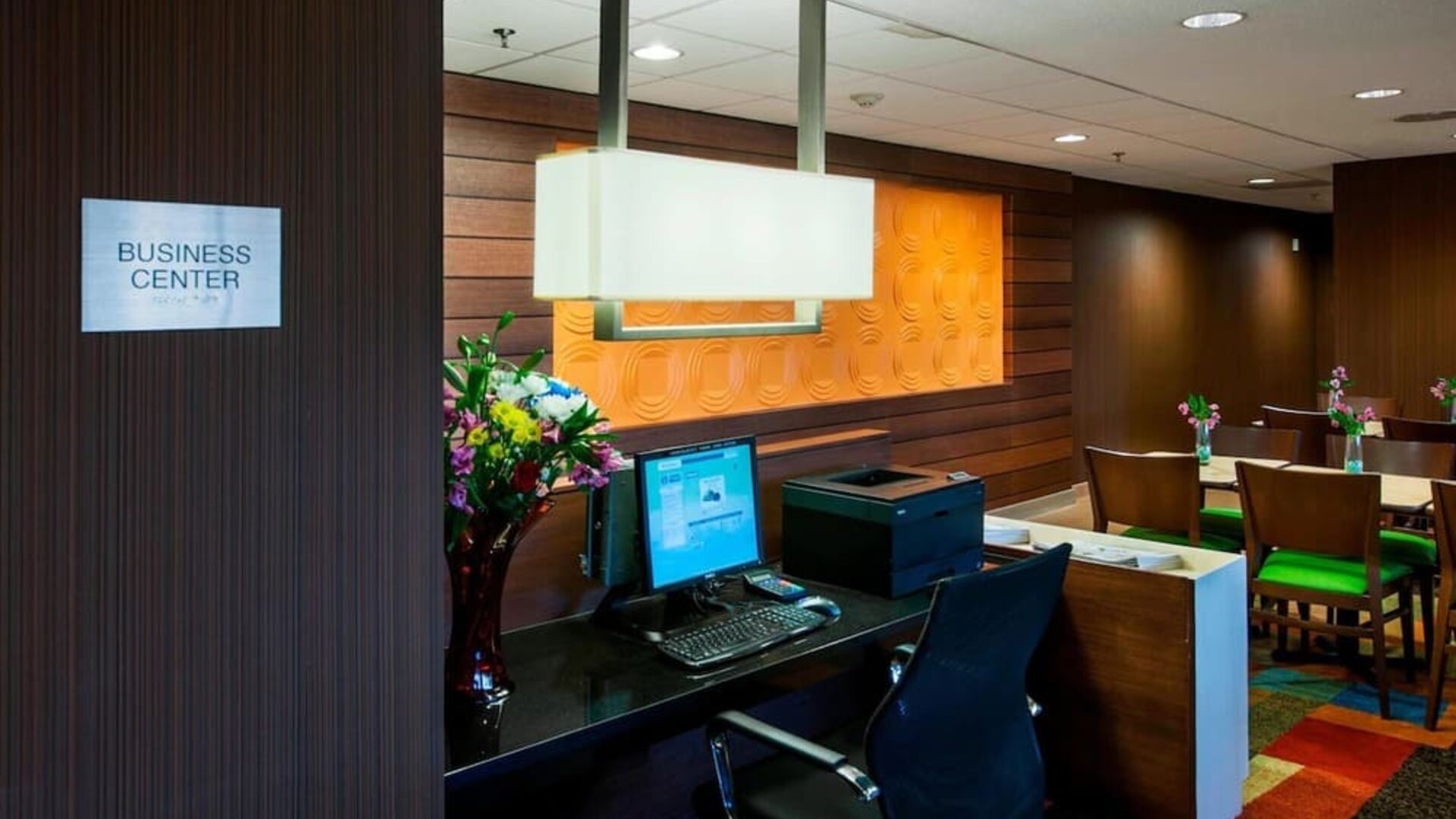 Business center at Fairfield Inn East Rutherford Meadowlands.