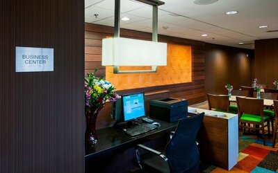 Business center at Fairfield Inn East Rutherford Meadowlands.