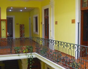 Hotel exterior at Casa María Hostal.