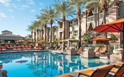 Stunning outdoor pool at Sonesta Suites Scottsdale Gainey Ranch.