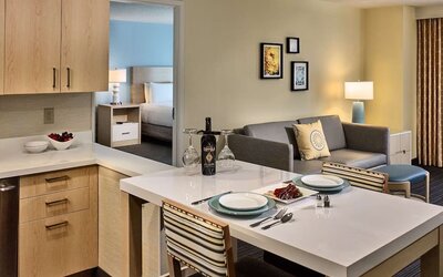 Day use room with kitchen at Sonesta ES Suites New Orleans.
