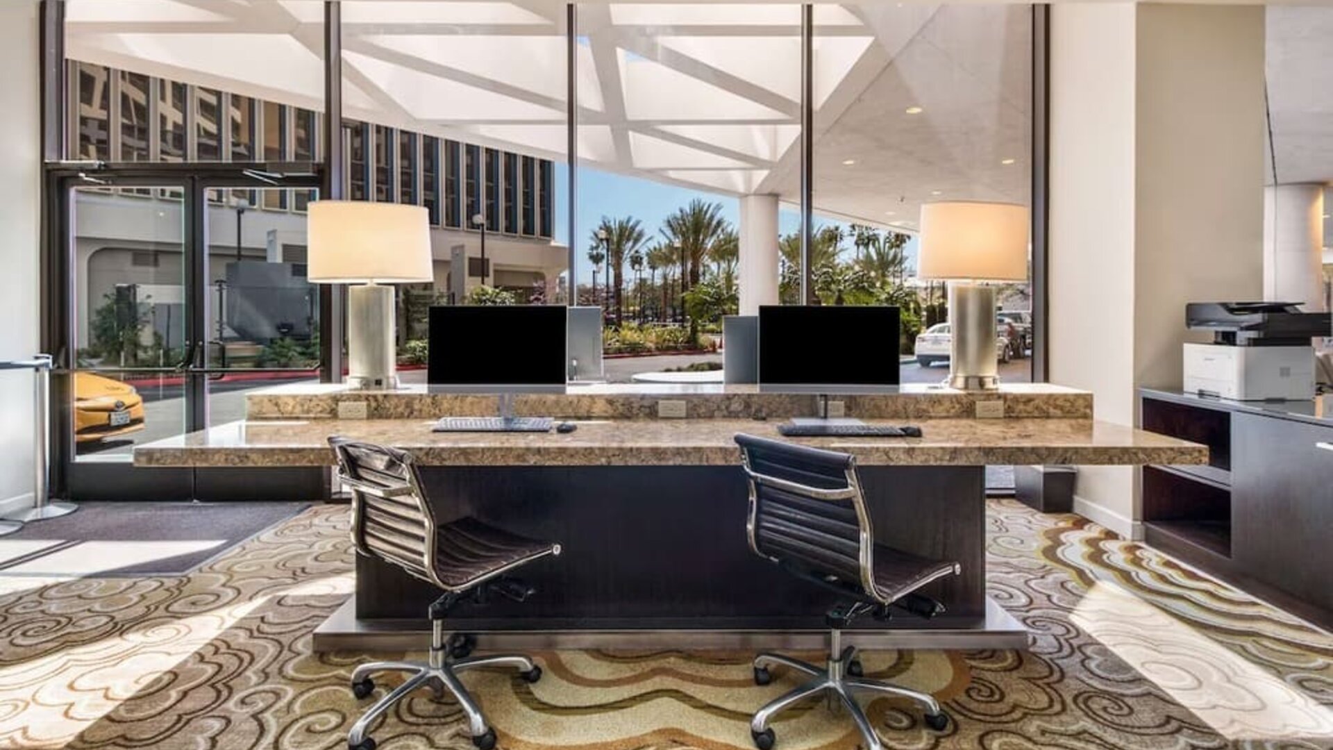 Business center at Sonesta Los Angeles Airport LAX.