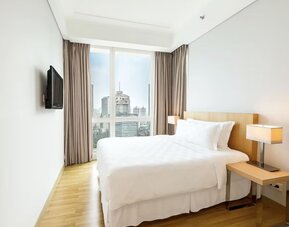 Day use room with natural light at Fraser Residence Sudirman Jakarta.