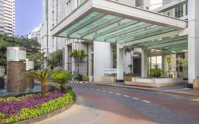 Parking available at Fraser Residence Sudirman Jakarta.