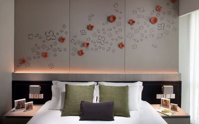 Romantic king room at Fraser Place Setiabudi Jakarta.