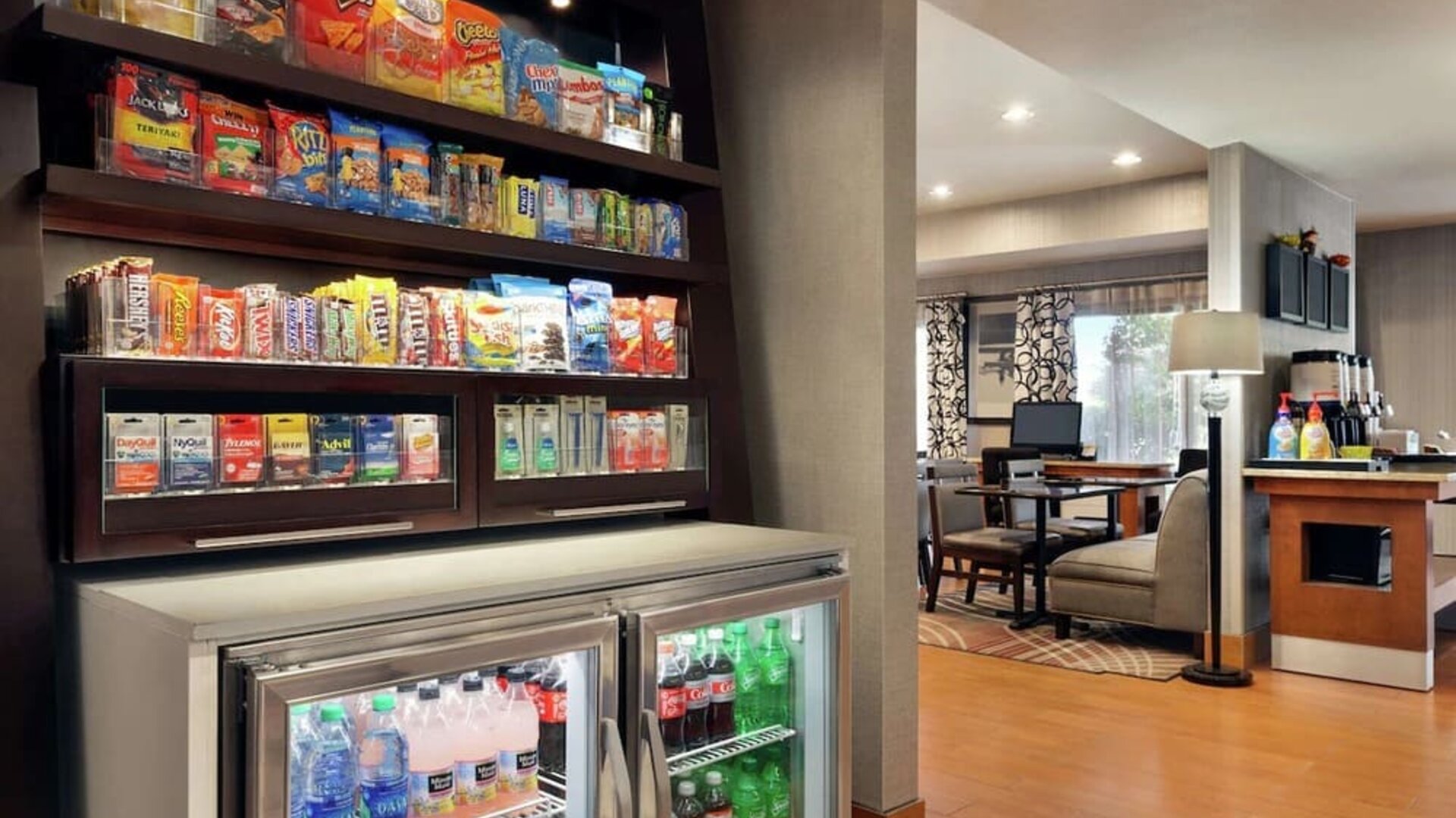 Convenience store at Hampton Inn Tracy.