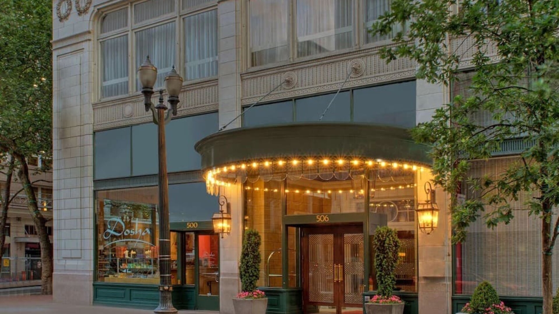 Hotel exterior at Royal Sonesta Portland Downtown.