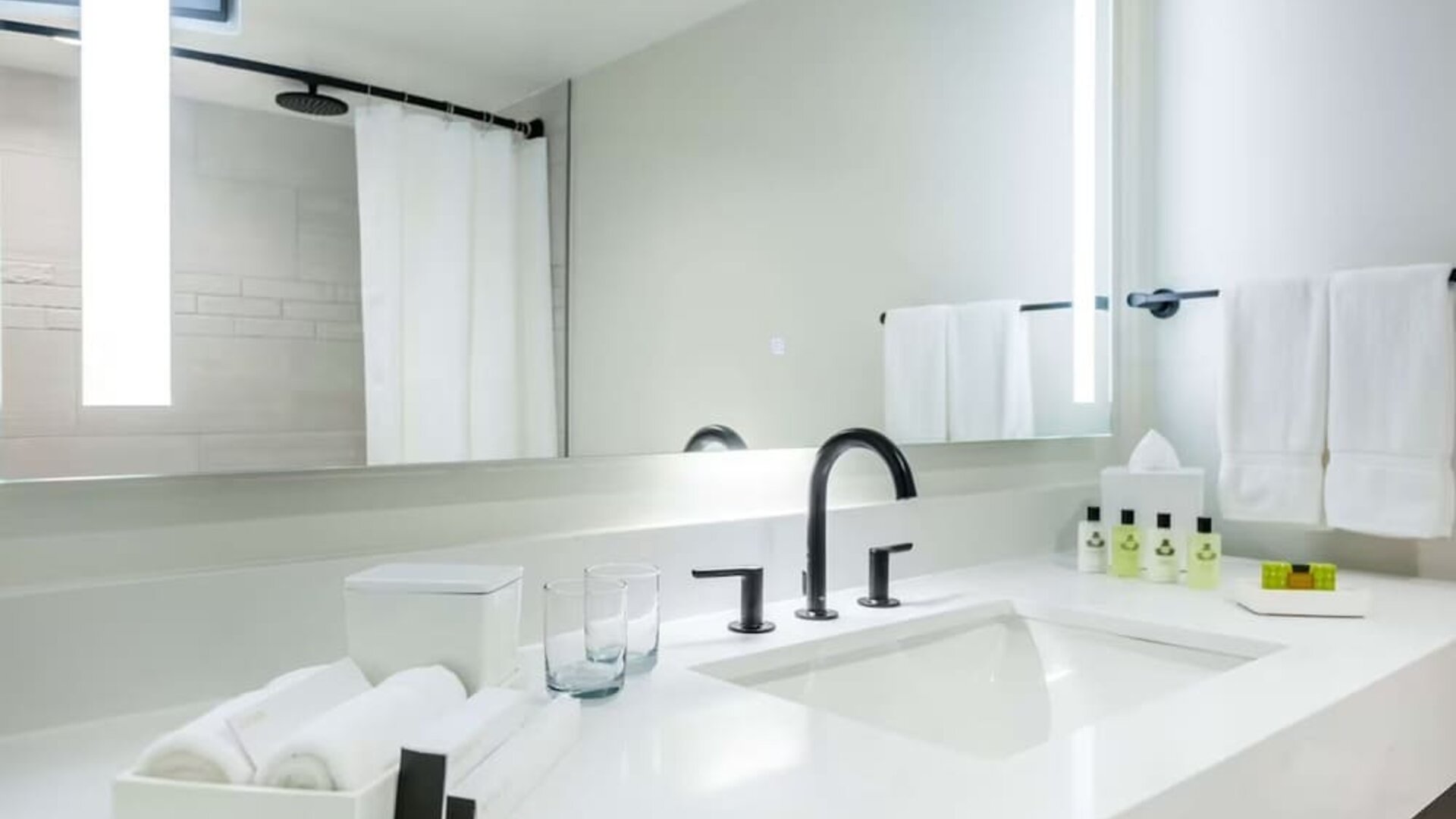 Guest bathroom at Royal Sonesta San Juan.