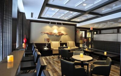 Dining hall at The Stephen F Austin Royal Sonesta Hotel.