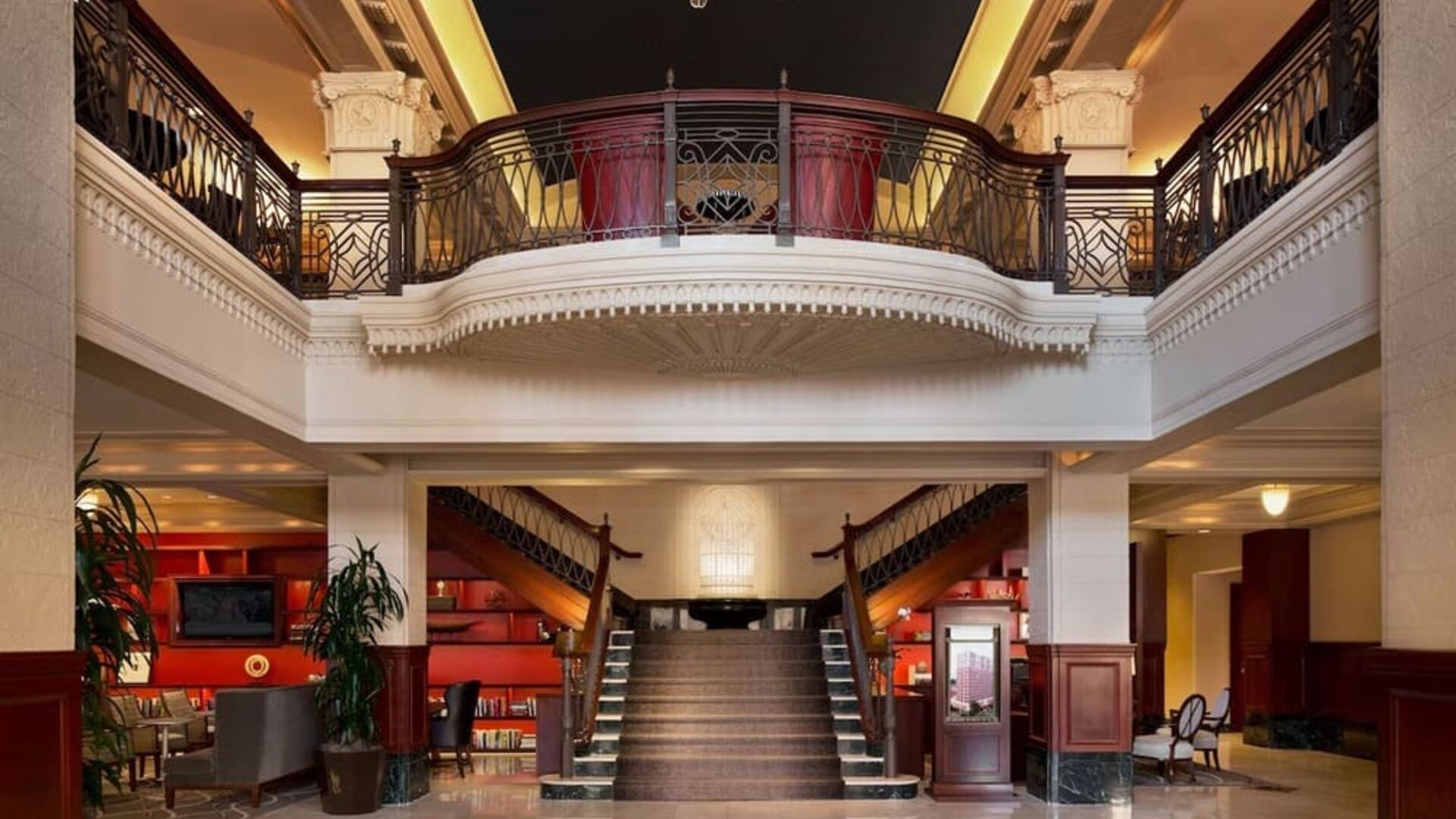 Lobby entrance at The Stephen F Austin Royal Sonesta Hotel.