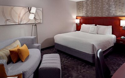 Day use room at Sonesta Select Atlanta Cumberland Galleria.
