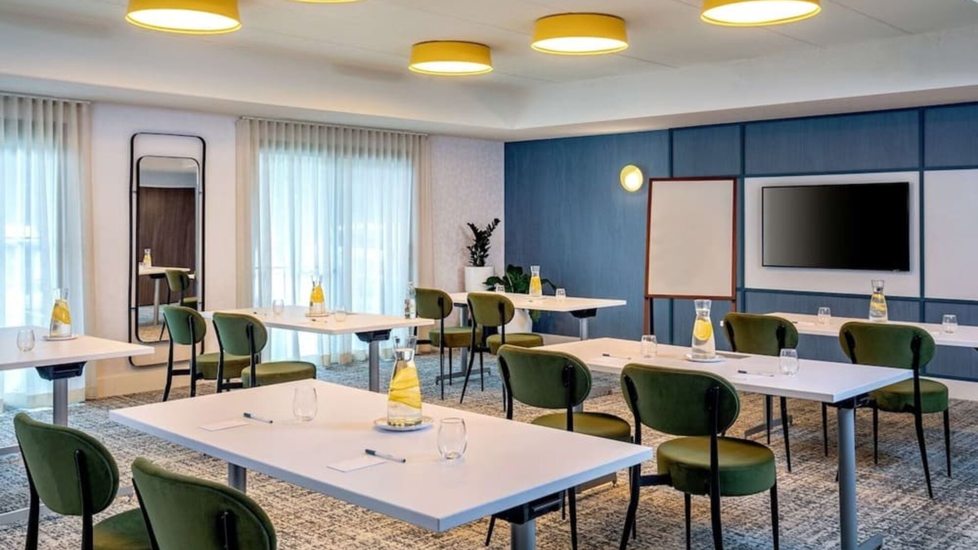 Conference room at Sonesta Select Boston Foxborough Mansfield.