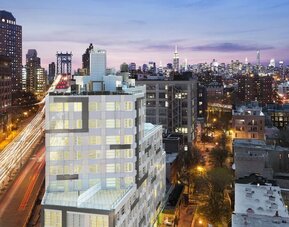 Hotel exterior at The Tillary Hotel.