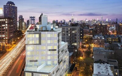 Hotel exterior at The Tillary Hotel.