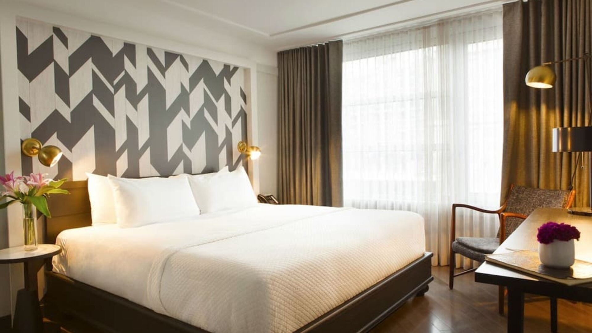 Day room with natural light at The Tillary Hotel.