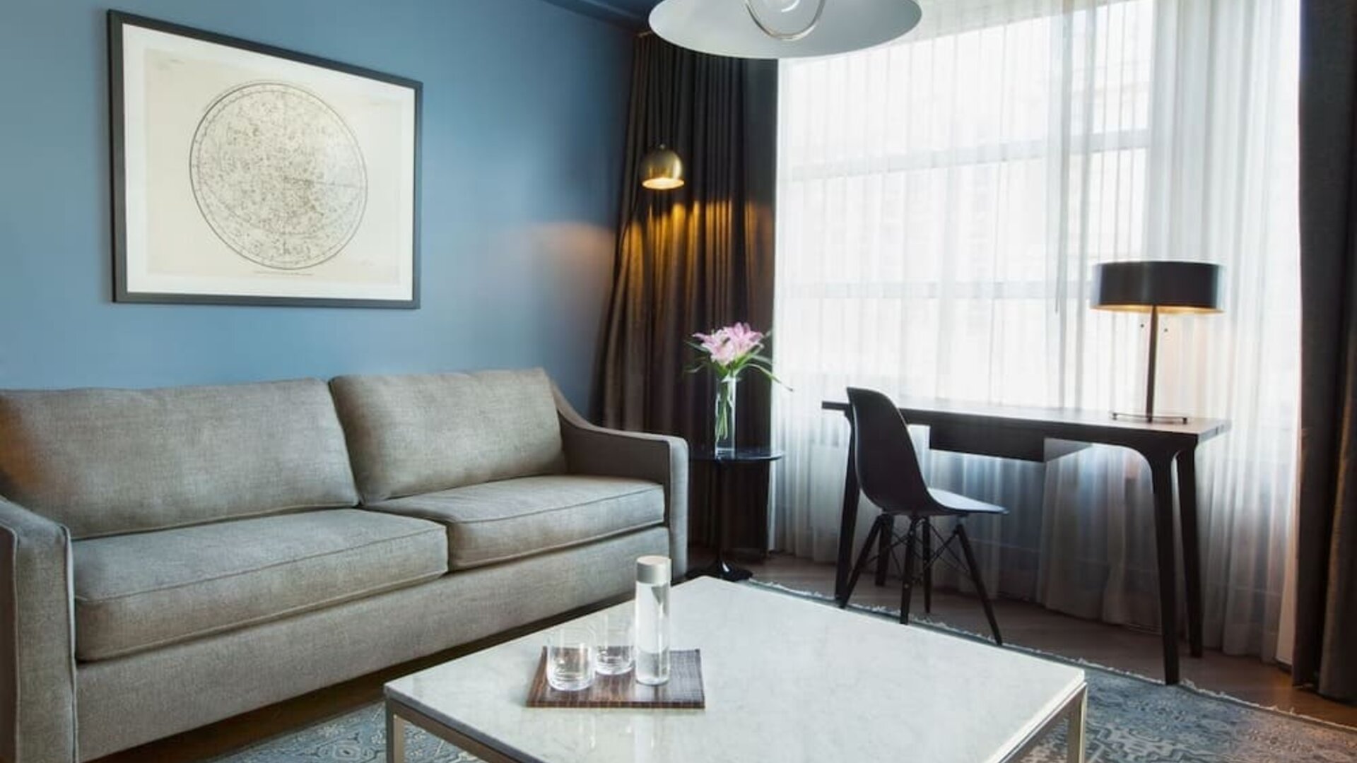 Spacious day use room at The Tillary Hotel.