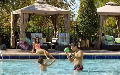 Pool cabanas available at Signia By Hilton Orlando Bonnet Creek.