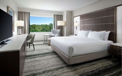 Romantic king room at Signia By Hilton Orlando Bonnet Creek.