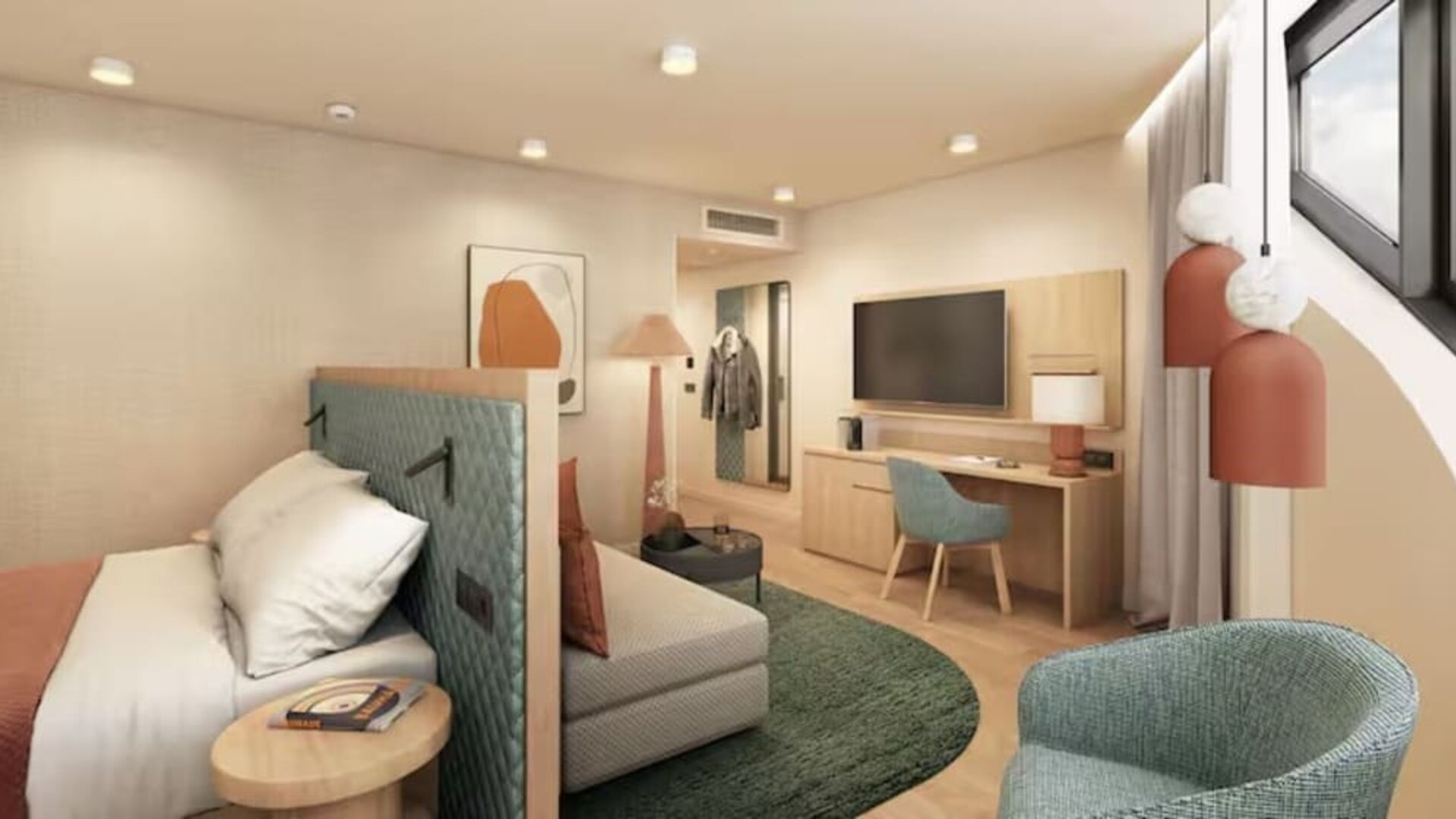 Day use room at Hilton Garden Inn Debrecen City Centre.