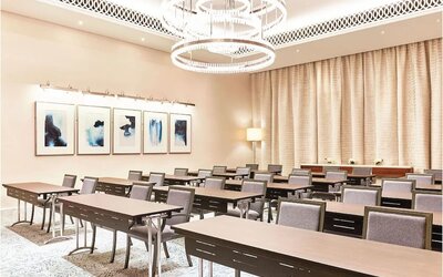 Conference room at Hilton Dubai Al Habtoor City.