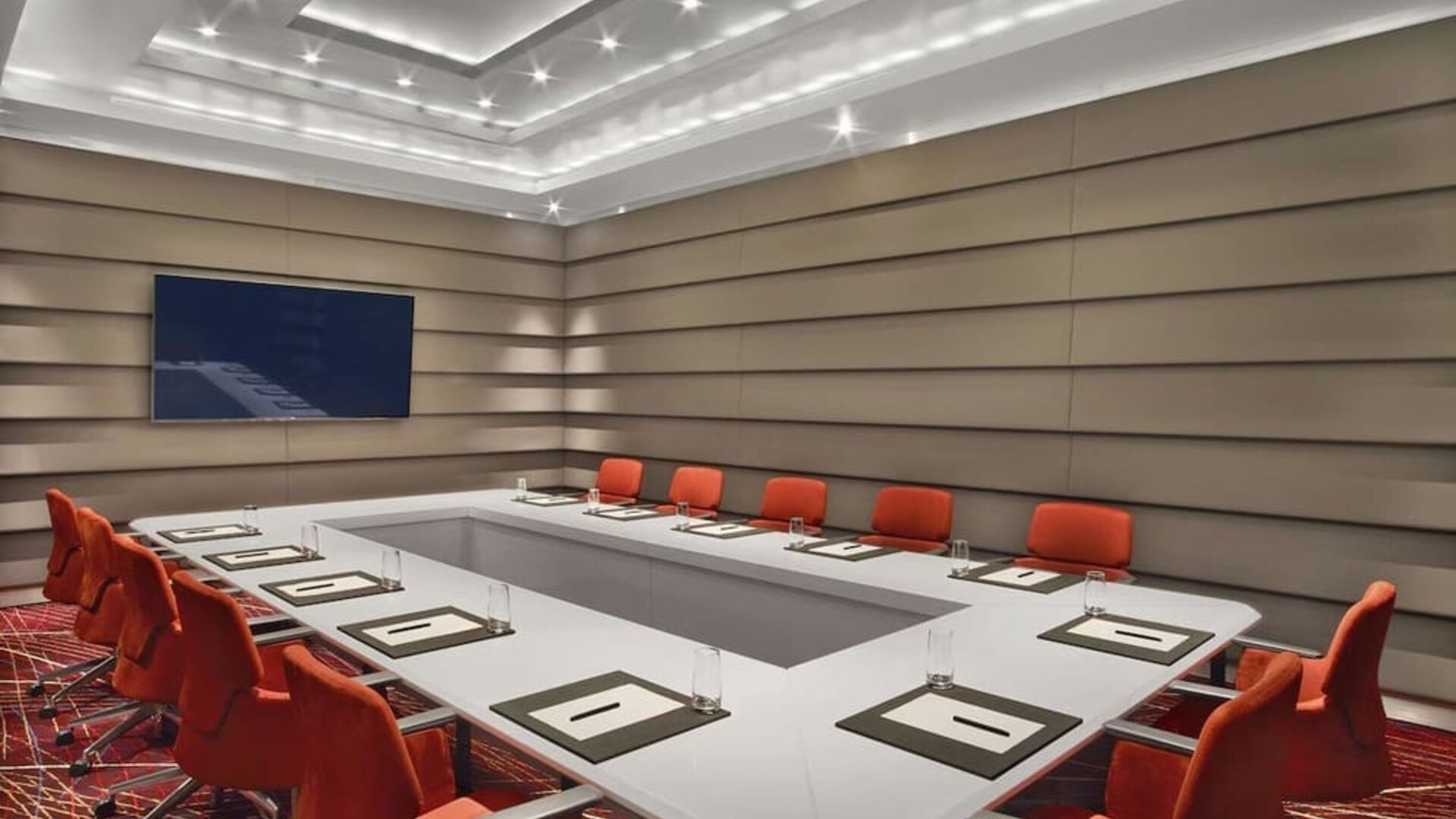 Meeting room at V Hotel Dubai.