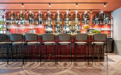 Cozy bar at DoubleTree By Hilton Brussels City.