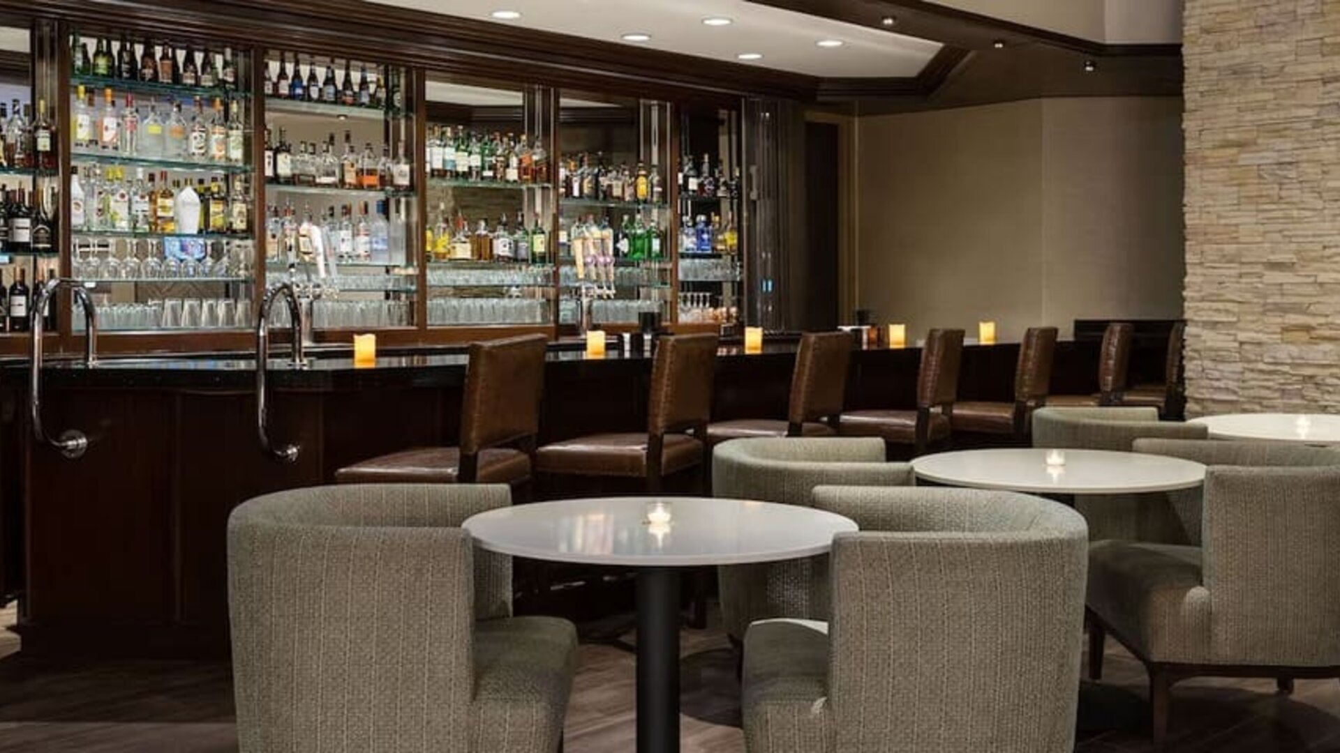 Hotel bar at Embassy Suites By Hilton Denver Tech Center.