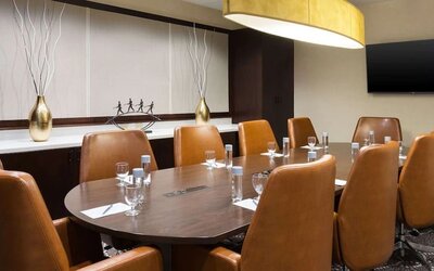 Meeting room at Embassy Suites By Hilton Denver Tech Center.