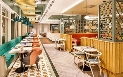 Dining room at Ibis Budget Manchester Airport.