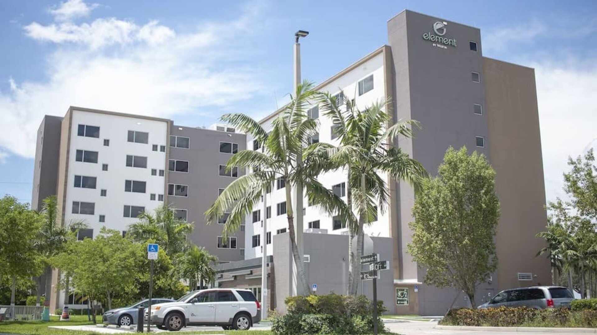 Parking available at Element Miami Doral.