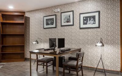 Business center at La Hacienda San Jose Silicon Valley.