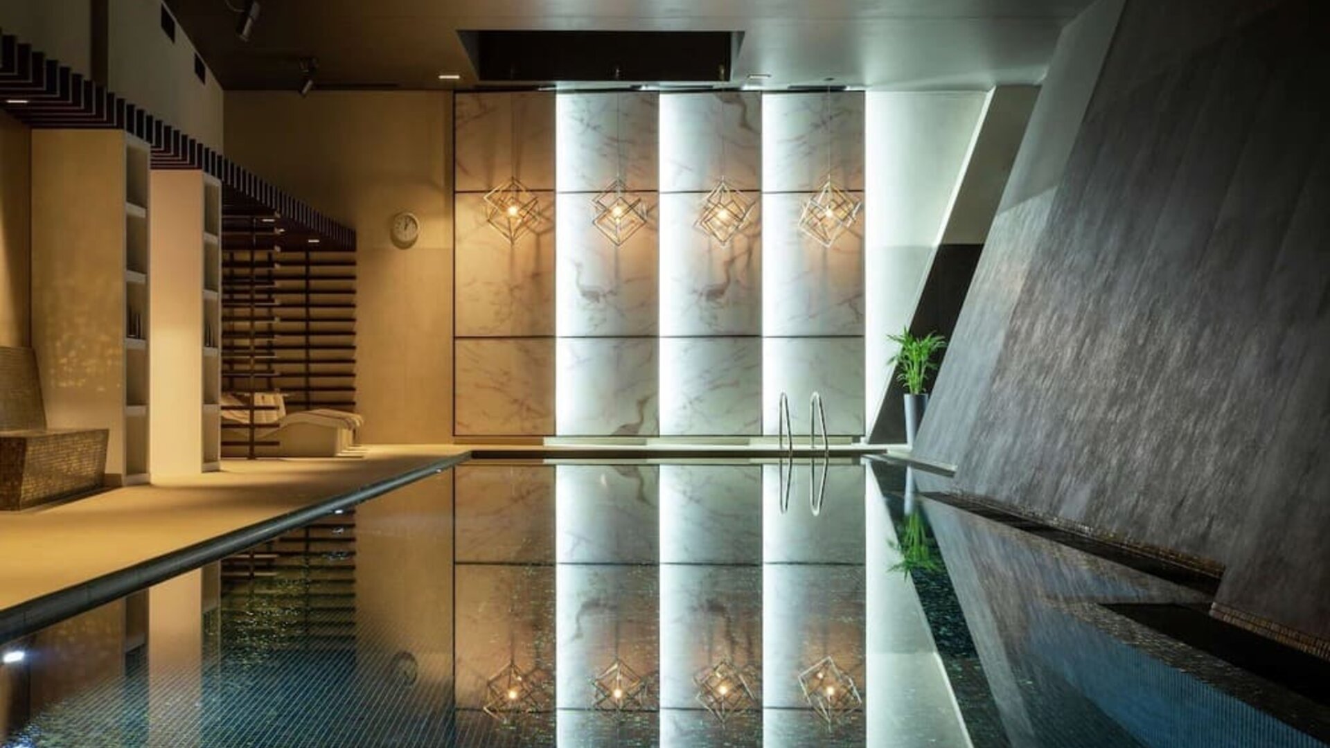 Indoor pool at Hilton Aberdeen TECA.