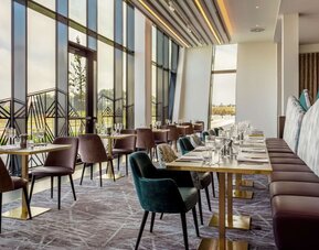 Dining room at Hilton Aberdeen TECA.