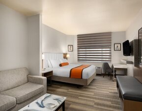 Spacious day use room at Hotel Marguerite.