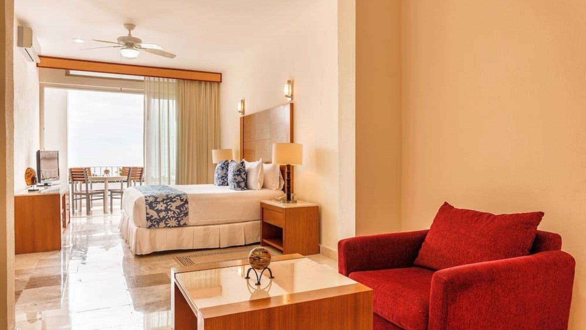 Spacious king room at Grand Miramar All Luxury Suites & Residences.