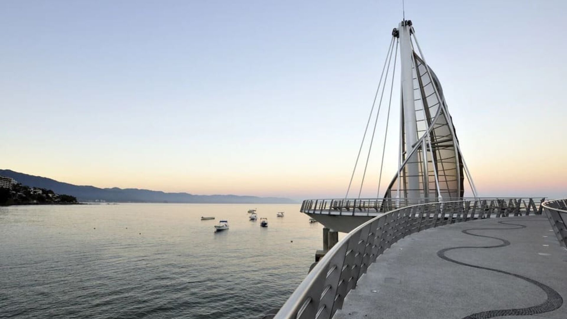 Marina and board walk at Hotel Delfin PV Beach Resort.