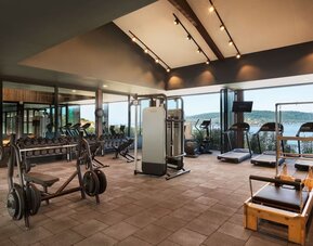 Fitness center at Le Méridien Bodrum Beach Resort.